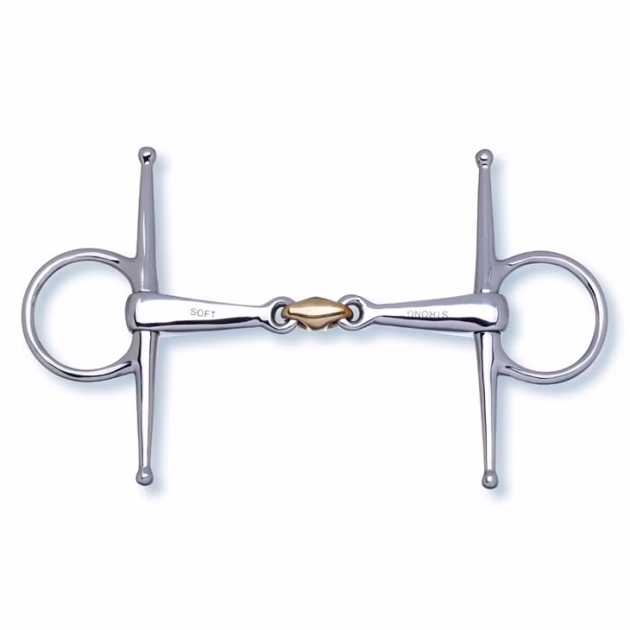 Bitt Stübben 2in1 Full Cheek Snaffle Tredelt
