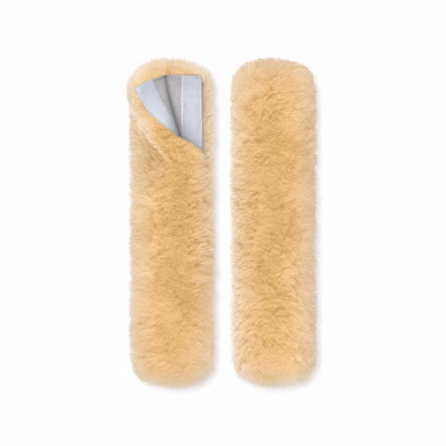 Nakke-/Nesereimbeskytter Mattes Saueskinn Natural 28cm