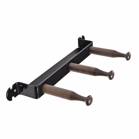 knagger 3 store m/hylle Retro Svart Stubbs