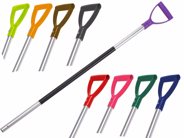 Skaft m/GummiGrip Gull 115cm