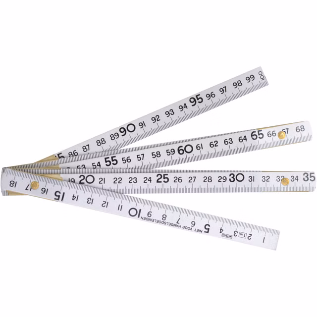 Meterstokk aluminium